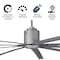 Maxx Air Industrial Ceiling Fan, 6 ft Blade Dia, 9 Blades, 6 Speeds, 120 V, Brushed Nickel, 72 in. W ICF72UPS - alternate 4